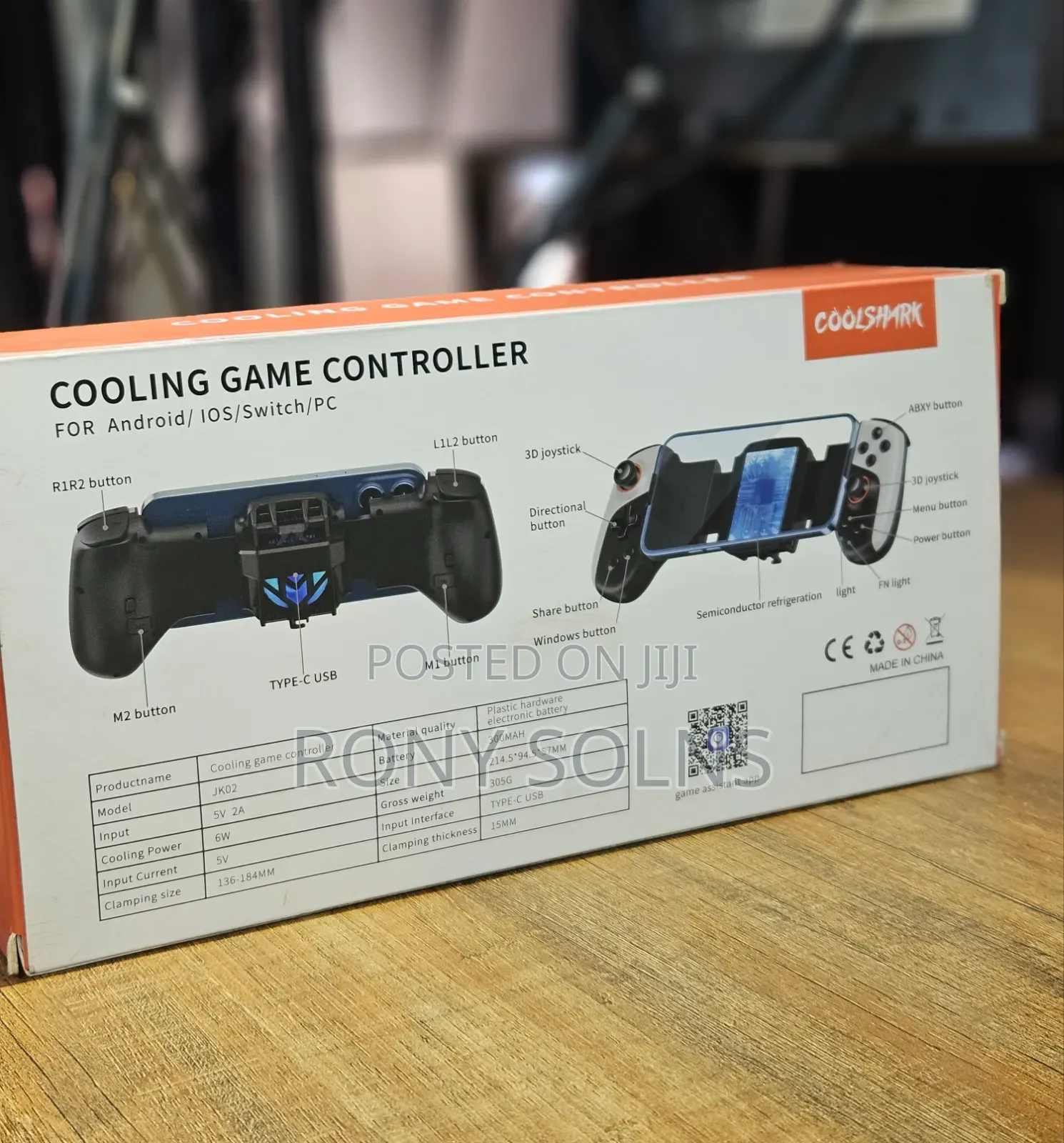 Game Controller 2 in 1 With Cooling Fun