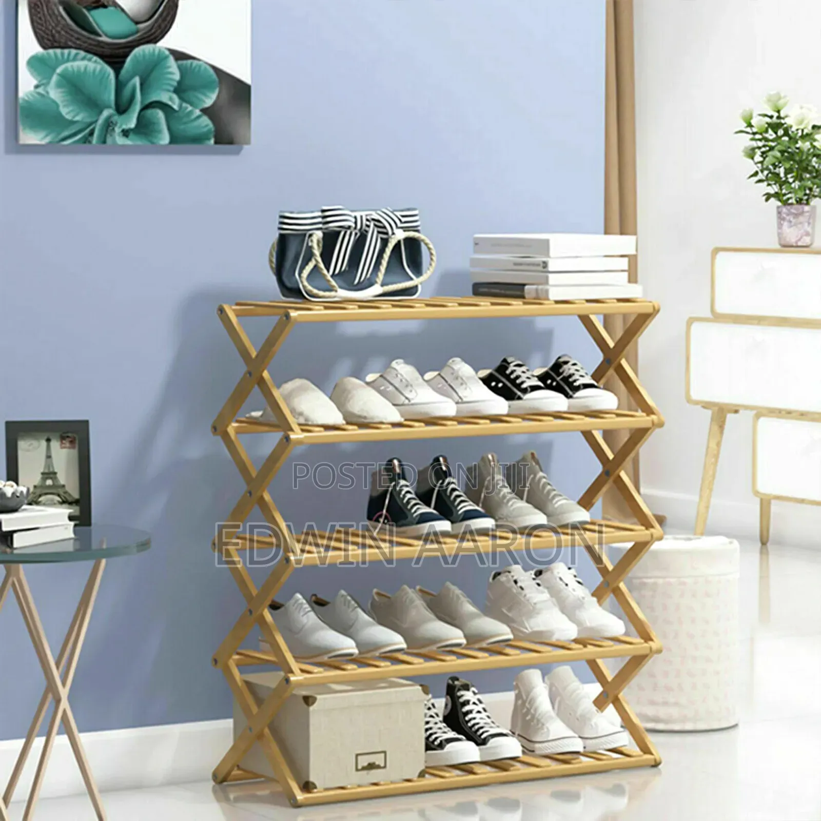 5 Tier Bamboo Shoe Rack