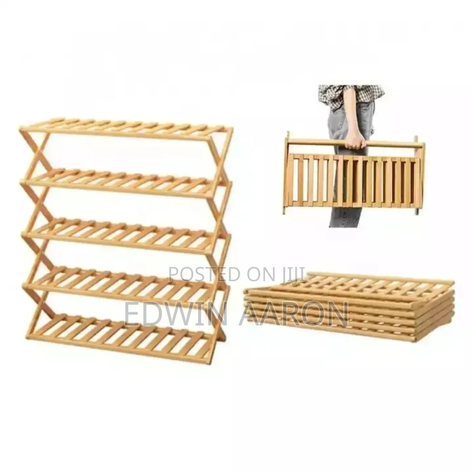 5 Tier Bamboo Shoe Rack