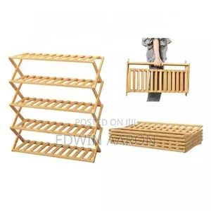 5 Tier Bamboo Shoe Rack