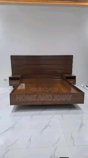 Floating Rustic Wooden Beds in Any Colour From 1,500,000/- + Delivery