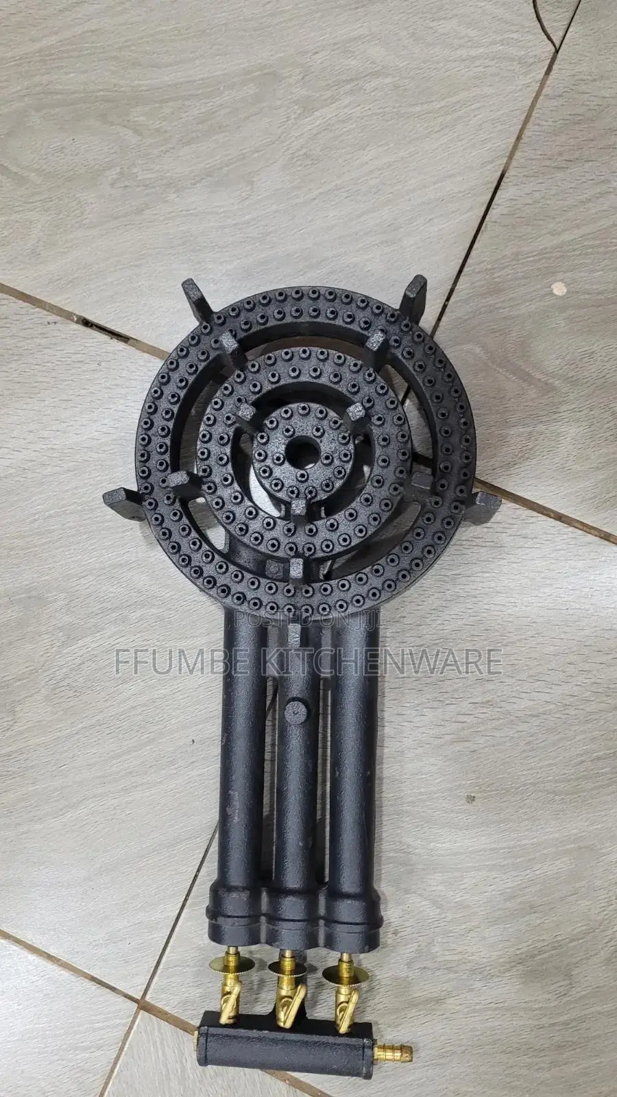Triple-Ring Cast Iron Gas Burner