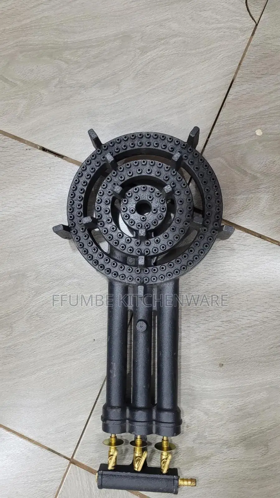 Triple-Ring Cast Iron Gas Burner
