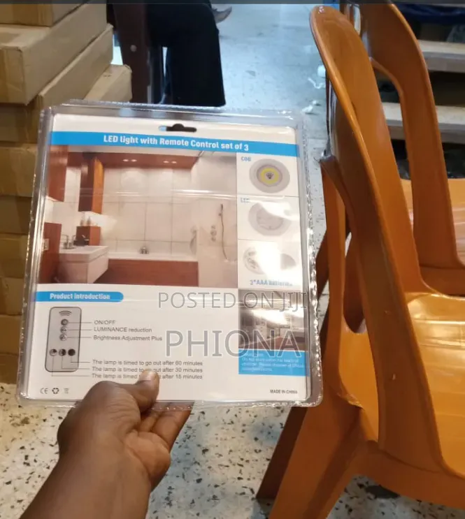 Led Light With Remote Control With Set of 3