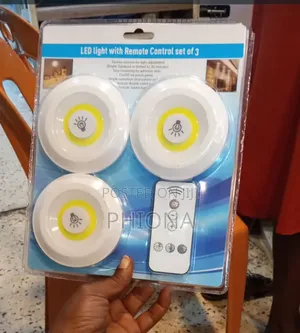 Led Light With Remote Control With Set of 3