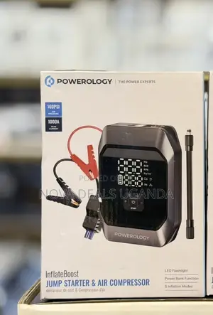 Powerology Inflate Boost 2in1 Jump Starter- Battery Power Booster