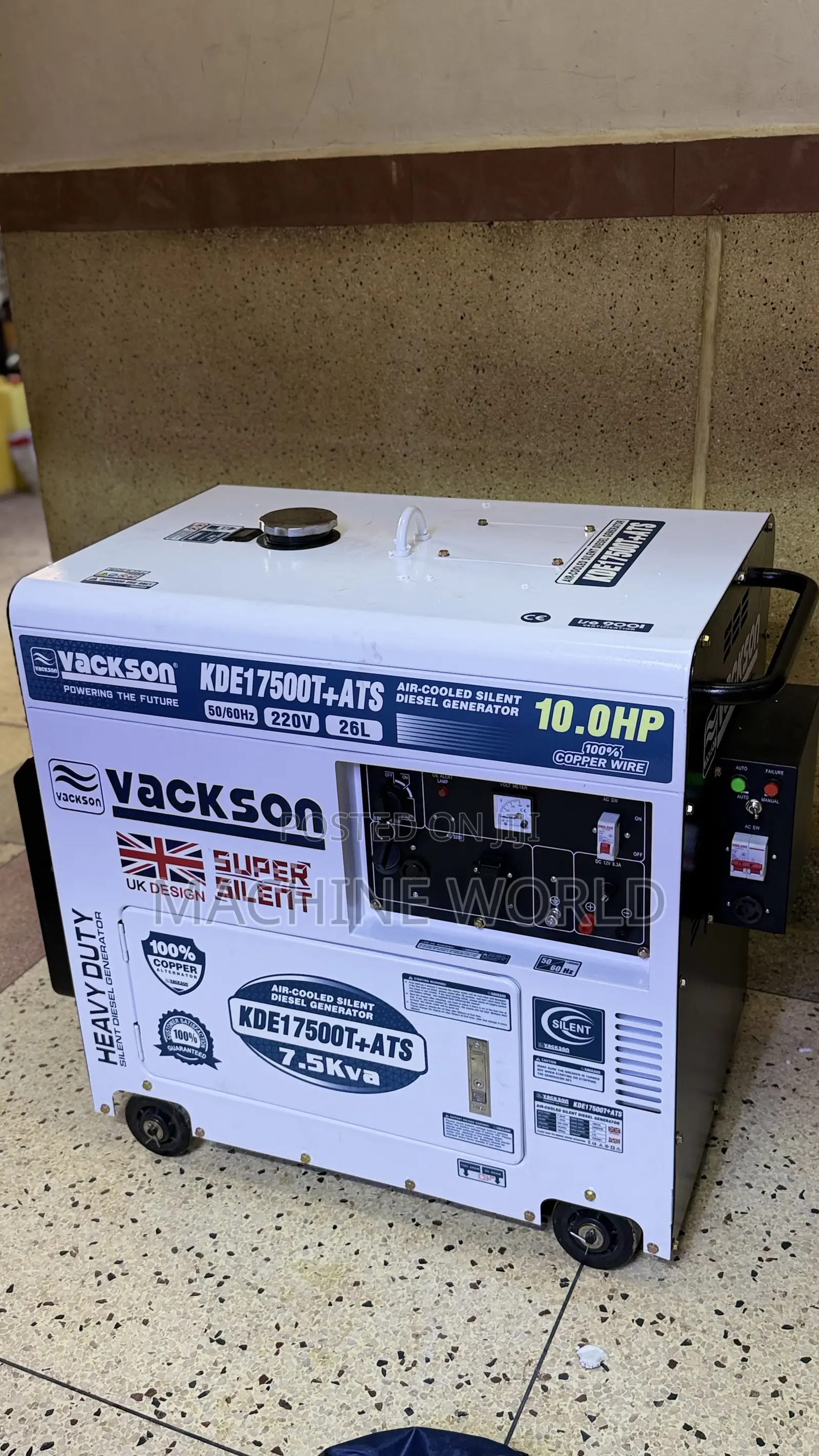 7.5kva Diesel Vackson With Ats