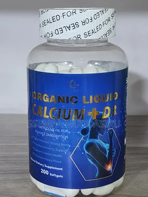 Organic Liquid Calcium +D3 Dietry Supplement 200 Softgels