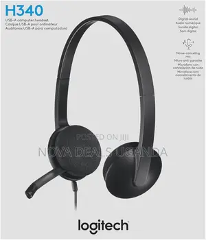 Logitech H340 Wired Headset Headphones With Nc Microphone, Usb,Pc/Mac