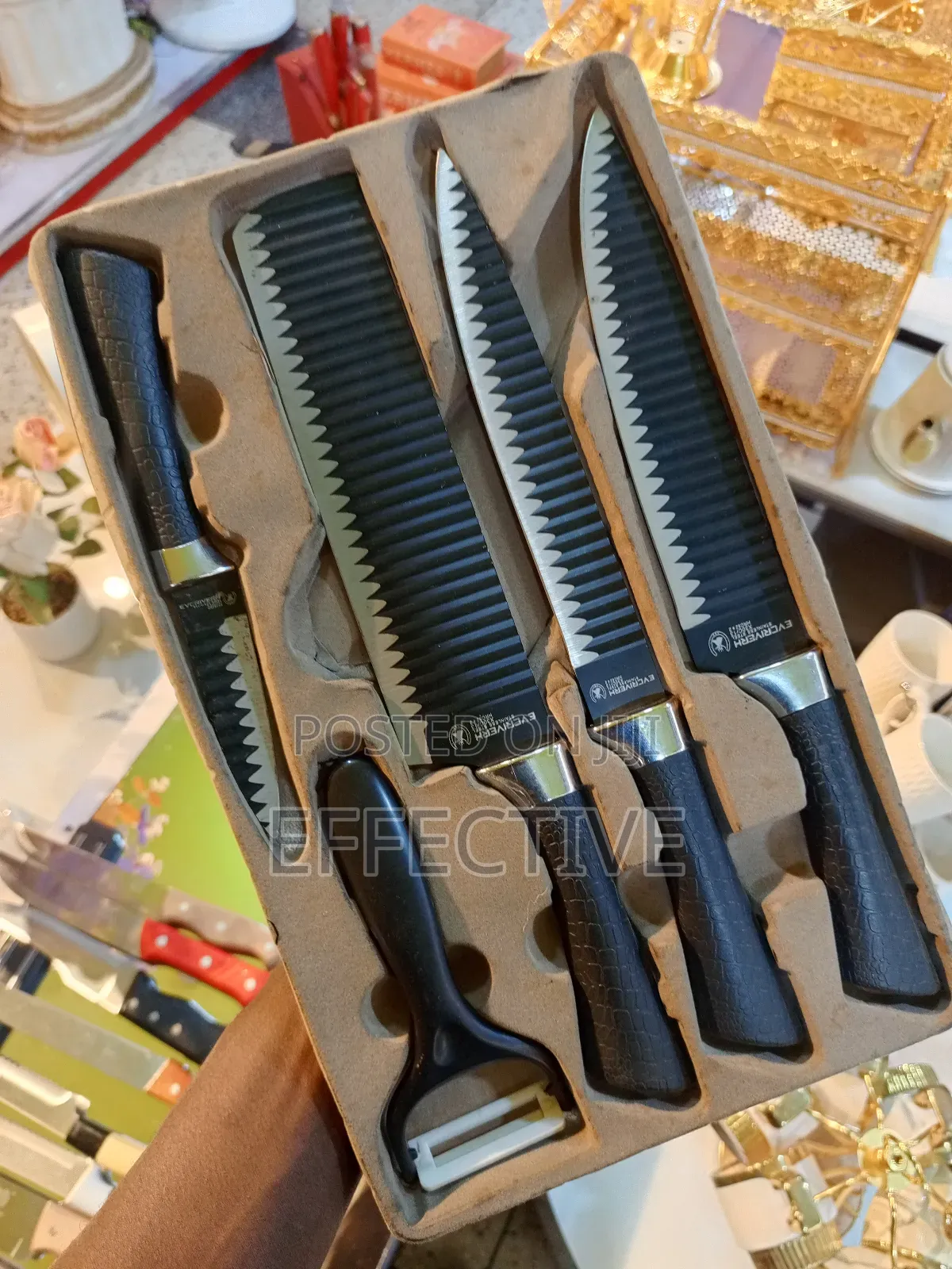 Evcriverh 6-Piece Stainless Steel Kitchen Knife Set.