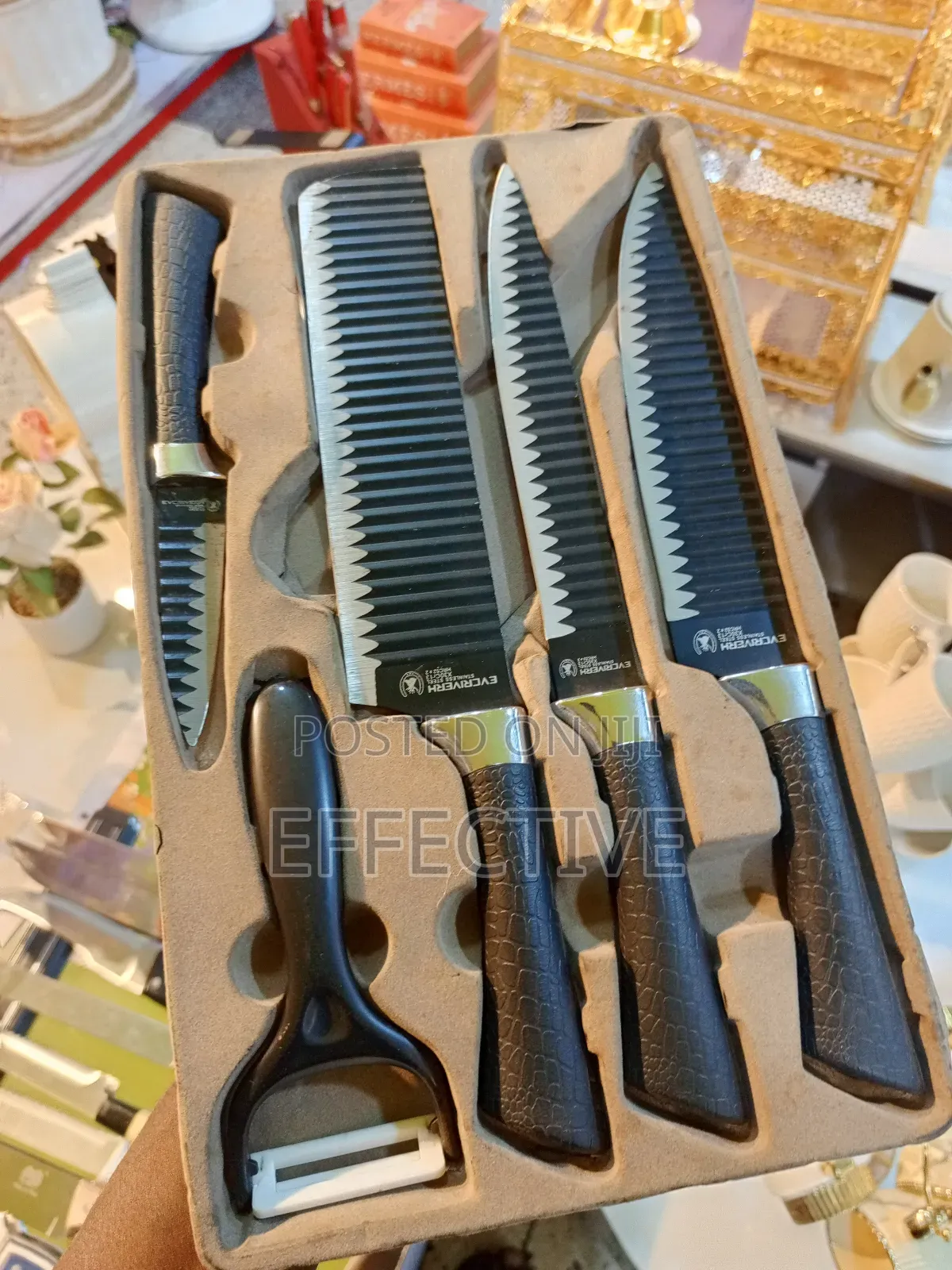 Evcriverh 6-Piece Stainless Steel Kitchen Knife Set.