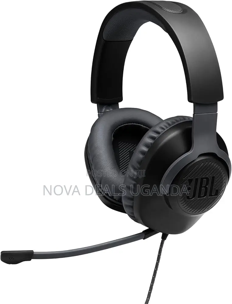 JBL Quantum 100 Wired Over-Ear Gaming Headset With a Detachable Mic,