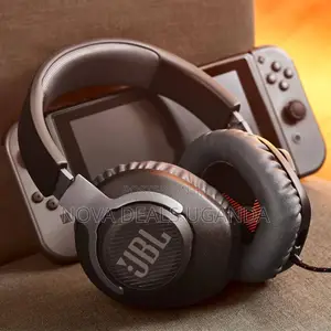 JBL Quantum 100 Wired Over-Ear Gaming Headset With a Detachable Mic,