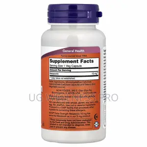 Now Foods Extra Strength Melatonin 10 Mg 100 Veg Caps Sleep Support