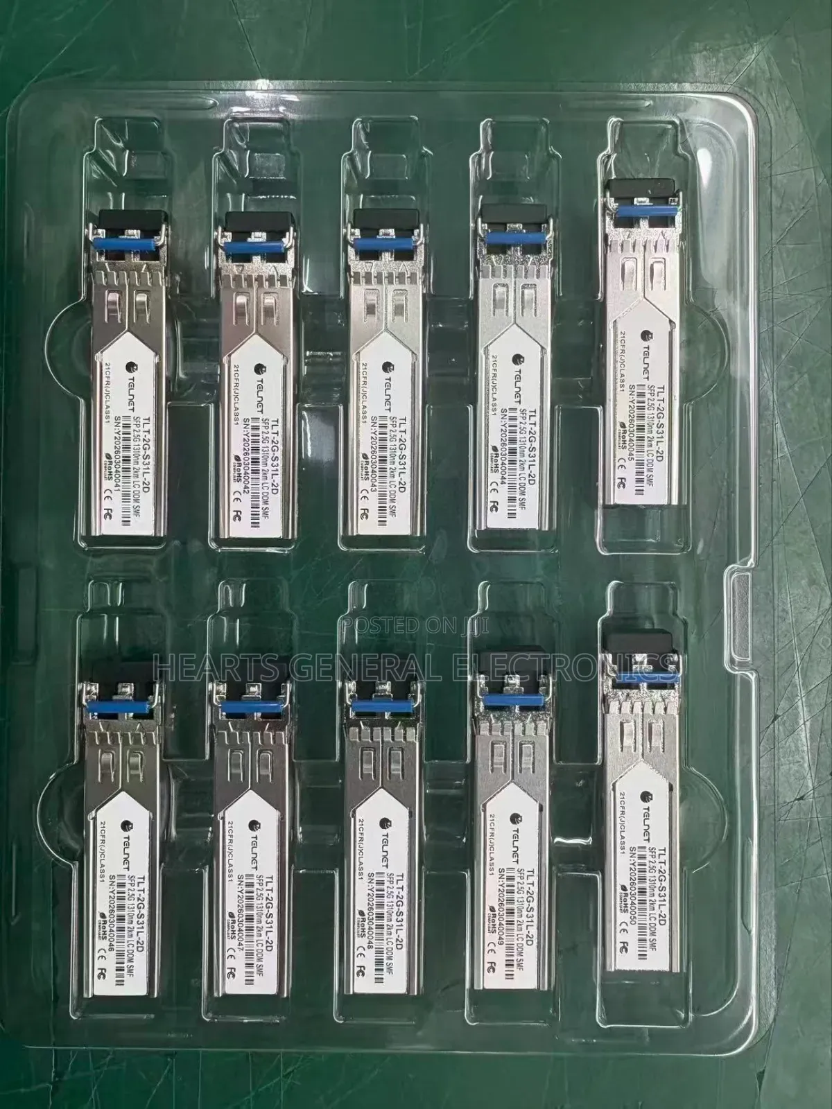 Fiber SFP 1.25g Transceiver Single Mode