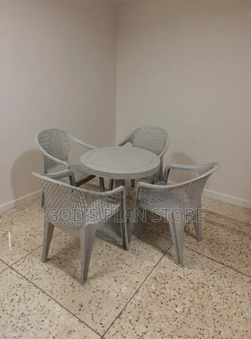 Cello Crystal Plastic Table and Chairs Plastic Table and Chairs