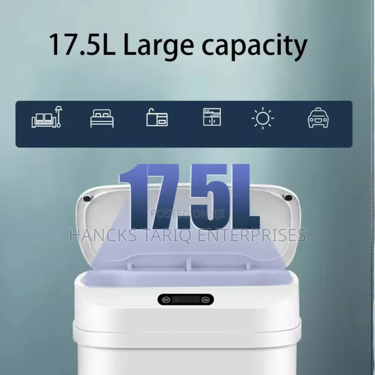 Smart Sensor Automatic Trash Can – Foldable Space-Saving Design