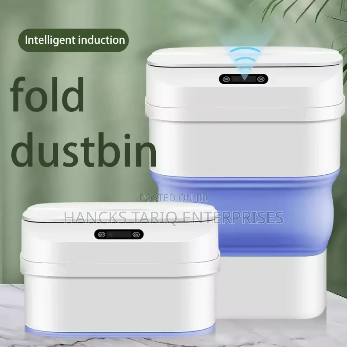 Smart Sensor Automatic Trash Can – Foldable Space-Saving Design