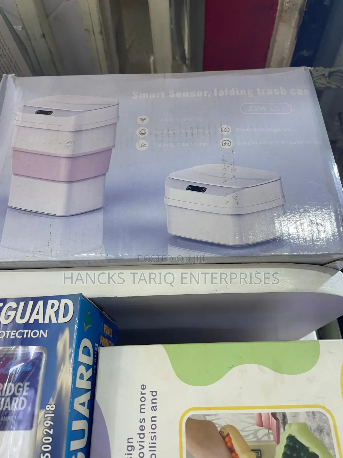 Smart Sensor Automatic Trash Can – Foldable Space-Saving Design