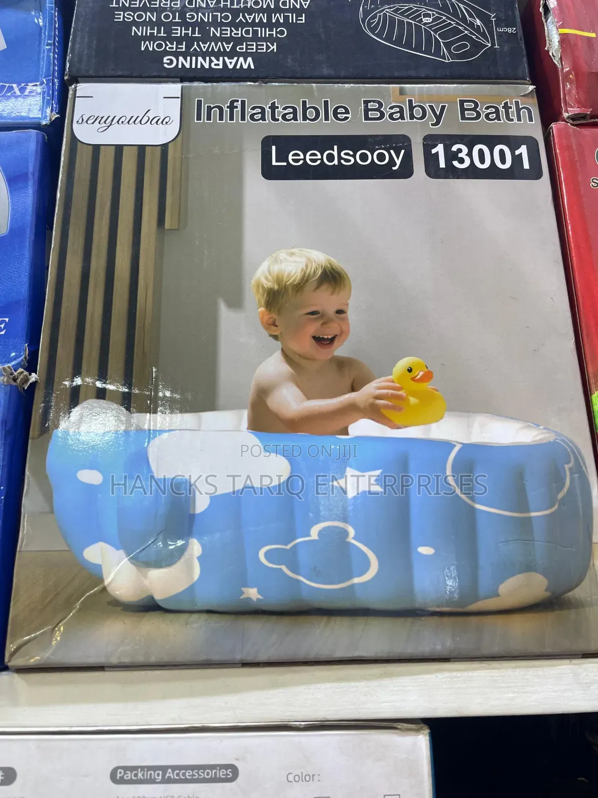 Portable Inflatable Baby Bathtub – Foldable Comfortable Newborn Bath
