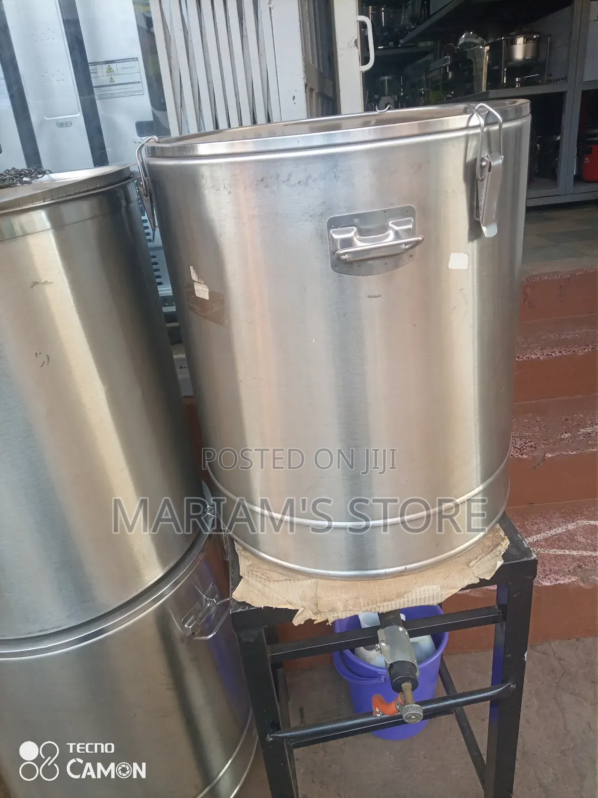 Stainless Steel Container for Industrial Use.