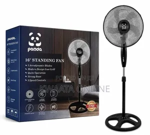 Panda 16 Inch Standing Fan-3 Speed Adjustable Fan( 2 Pieces in a Box)