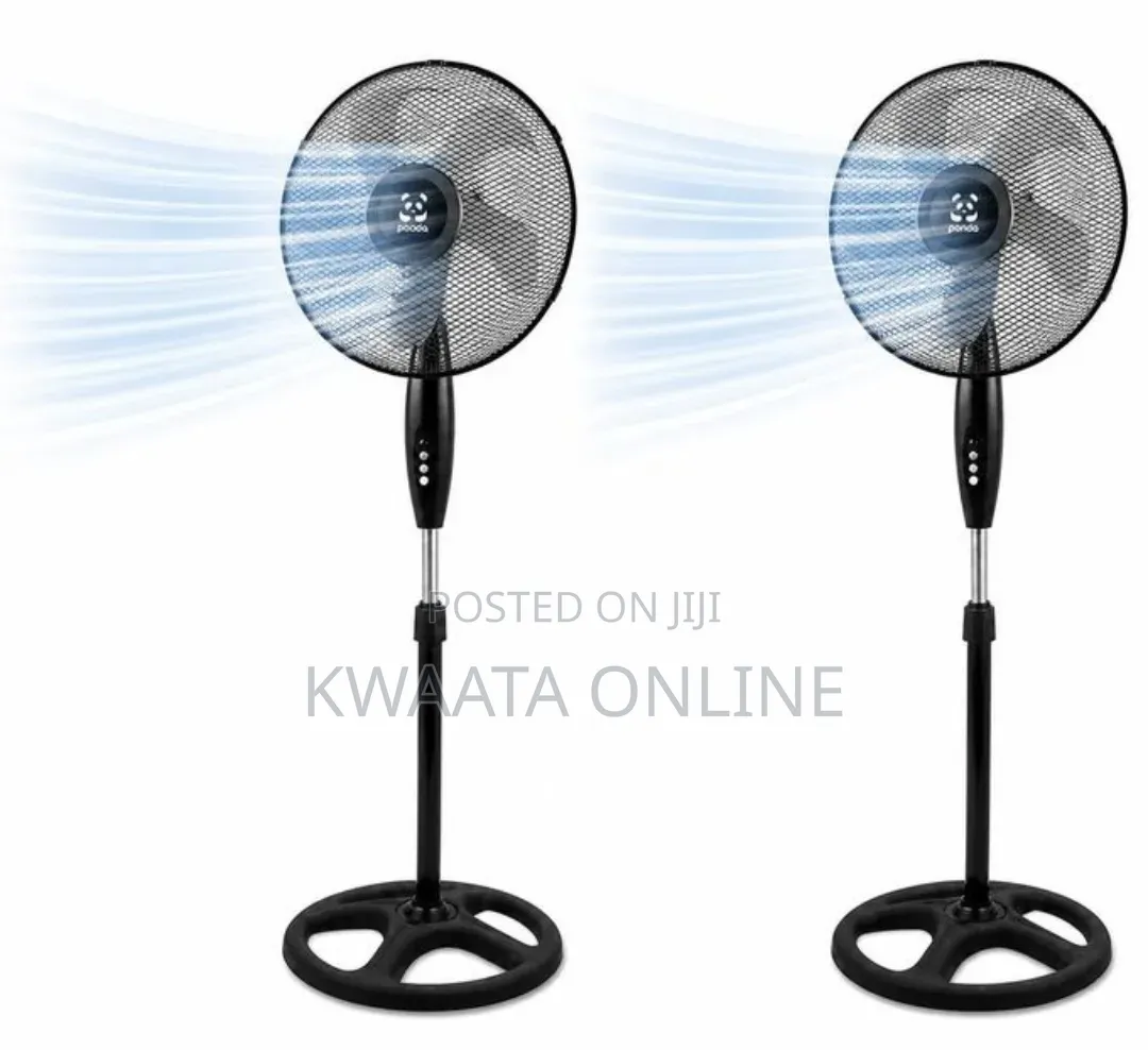 Panda 16 Inch Standing Fan-3 Speed Adjustable Fan( 2 Pieces in a Box)