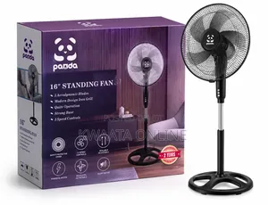 Panda 16 Inch Standing Fan-3 Speed Adjustable Fan( 2 Pieces in a Box)