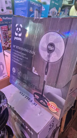 Panda 16 Inch Standing Fan-3 Speed Adjustable Fan( 2 Pieces in a Box)
