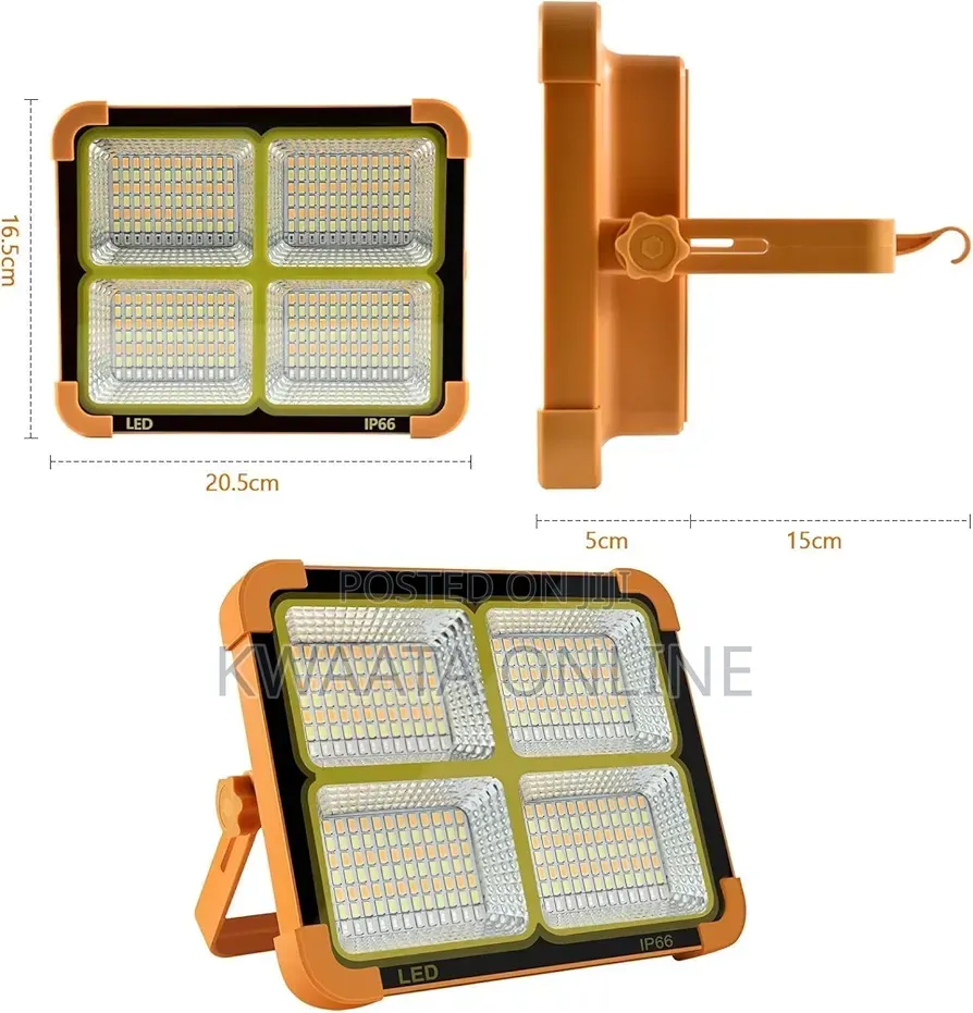 Solar Usb Rechargeable Flood Light Waterproof Cod Lamp