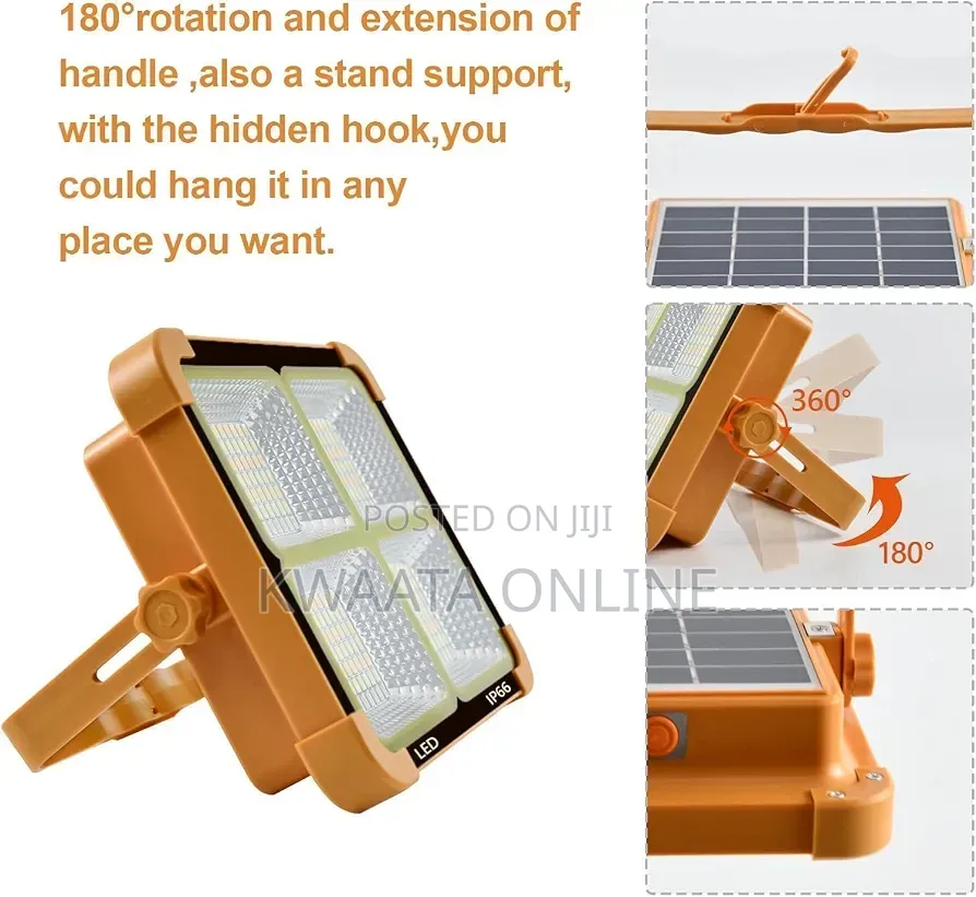 Solar Usb Rechargeable Flood Light Waterproof Cod Lamp