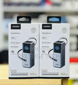 Ugreen Nexode Laptop Power Bank 20000mah 165w, Built-in Usb C Cable