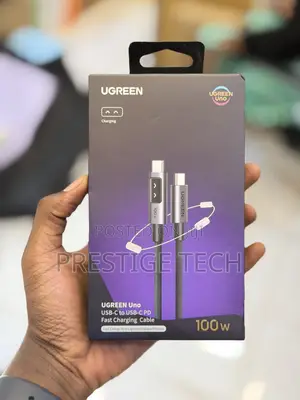 Ugreen Uno Usb C to Usb C Cable 100w Display Fast Charging Cable