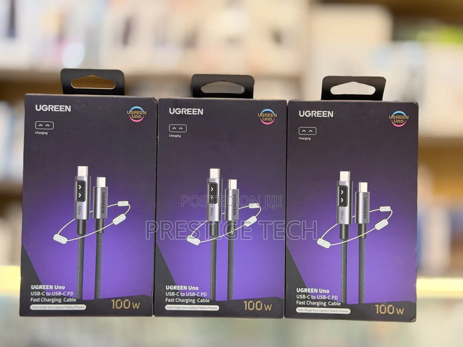 Ugreen Uno Usb C to Usb C Cable 100w Display Fast Charging Cable
