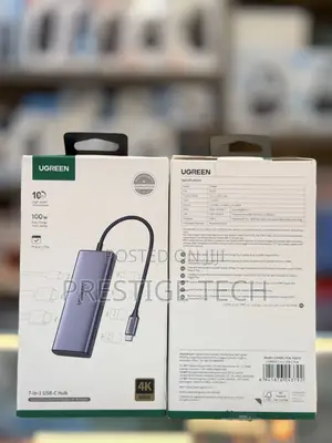 Ugreen Usb C Hub 7in1 Dual Hdmi Type C Pd 100w Usb 3.0 for Macbook