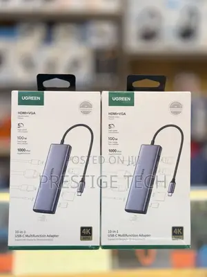 Ugreen Usb C Hub 10in1 Type C Hub With Ethernet Usb C to Hdmi Vga