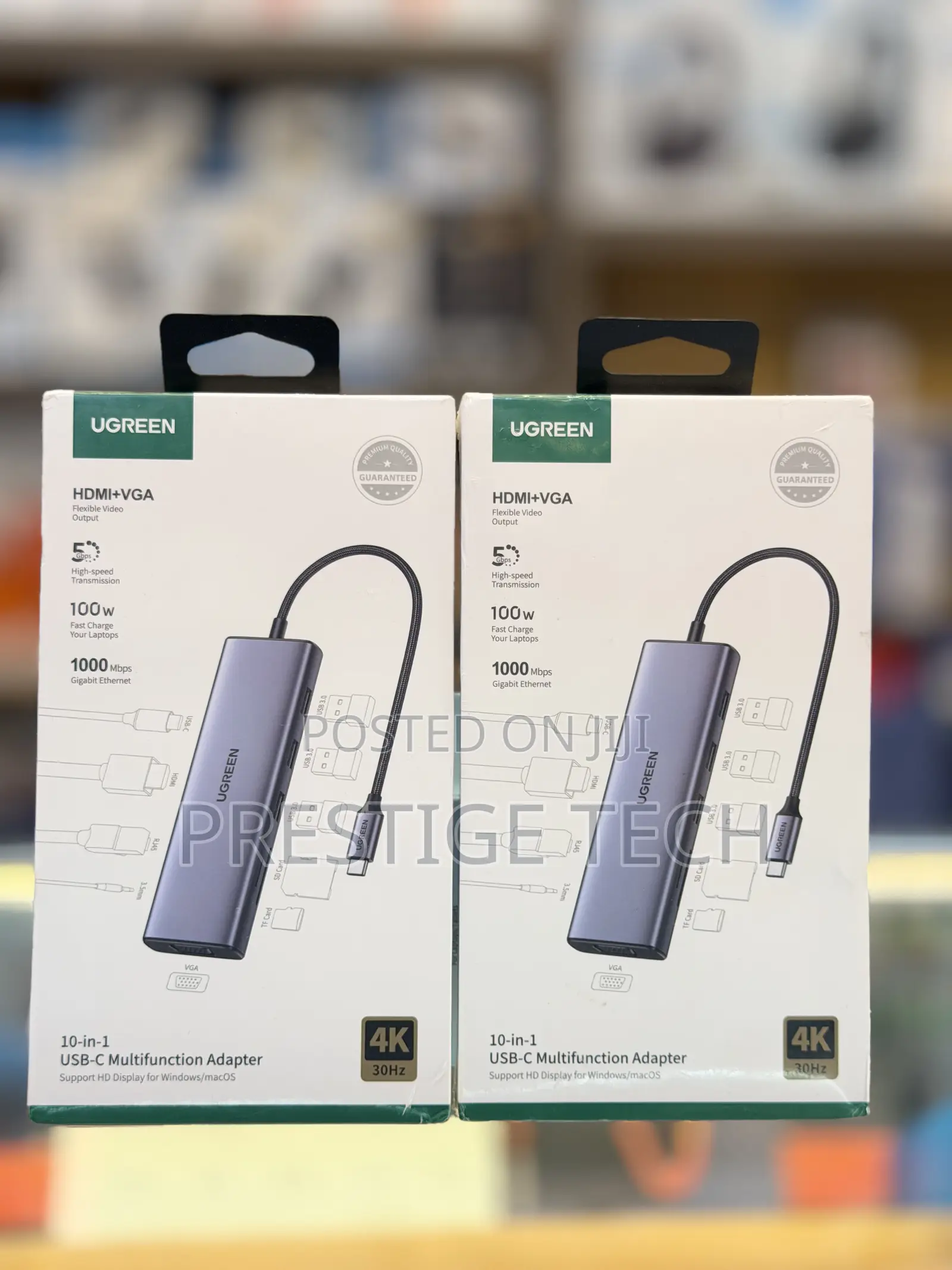 Ugreen Usb C Hub 10in1 Type C Hub With Ethernet Usb C to Hdmi Vga