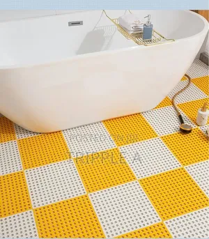 Generic 6pcs Anti-Slip Splicing PVC Bathroom Mats