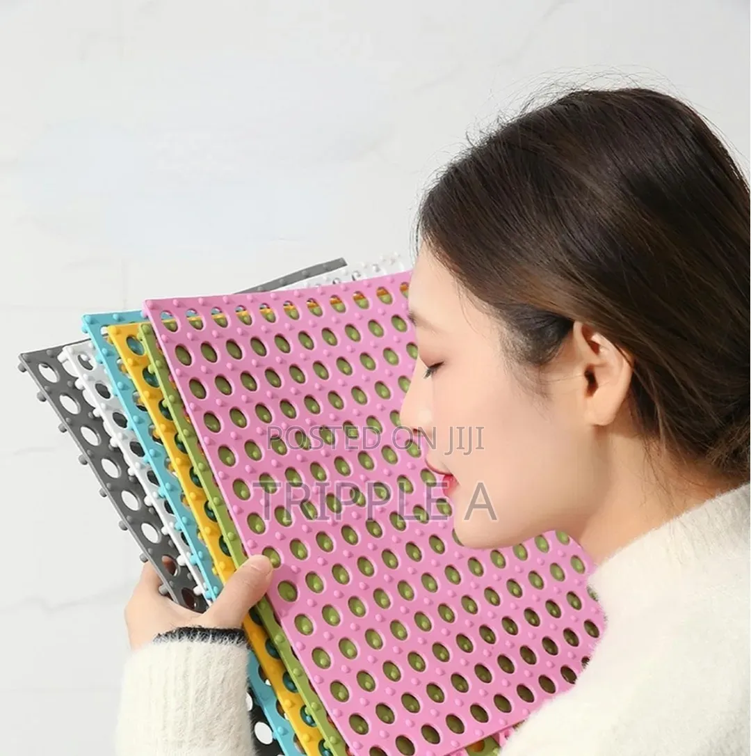 Generic 6pcs Anti-Slip Splicing PVC Bathroom Mats
