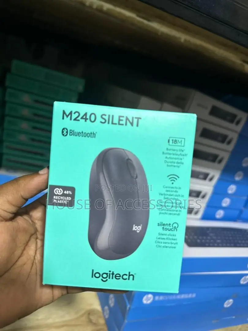 Logitech Silent Wireless Mouse- M240