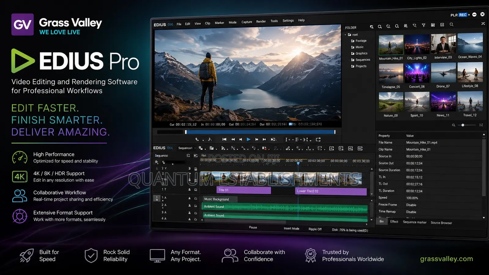 Edius 11 Pro – Video Editing and Rendering Software