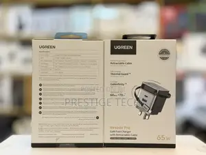 Ugreen 65w Nexode Pro Gan Charger With Retractable Cable, Usb A, Usb C