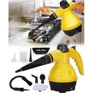 Yellow and Black Portable Handheld Steam Cleaner