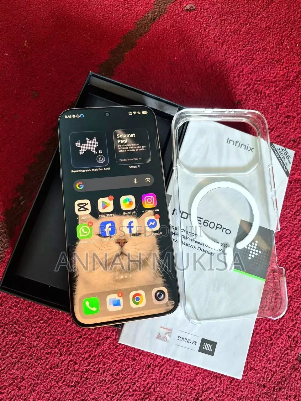 New Infinix Note 60 Pro 256 GB Gray