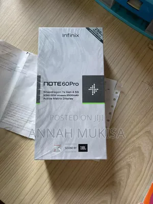 New Infinix Note 60 Pro 256 GB Black