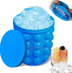 Ice Cube Maker Silicone Ice Bucket