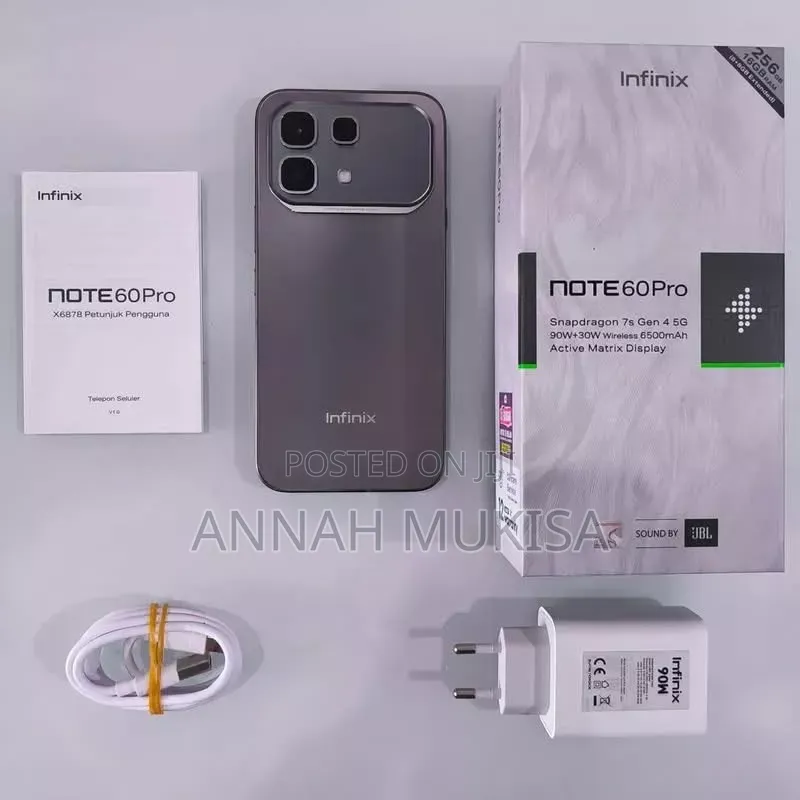 New Infinix Note 60 Pro 256 GB Gray