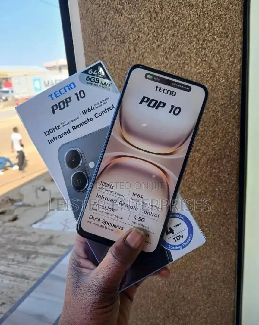 New Tecno Pop 10 64 GB Black