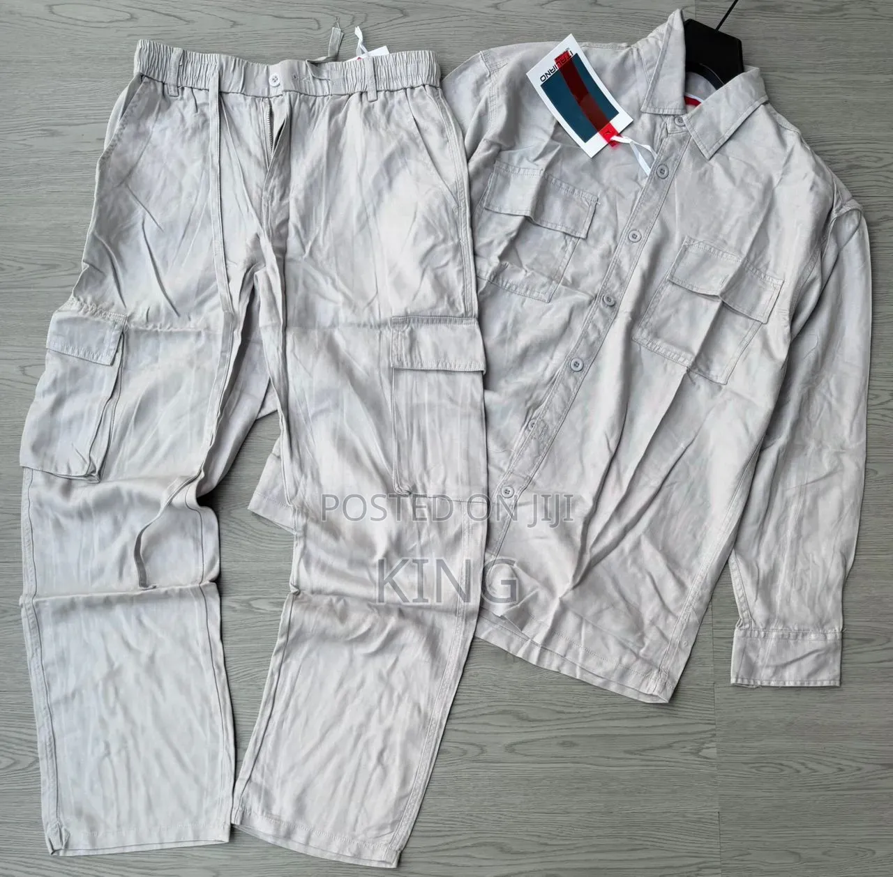 Safari Cargo Linen Set. Up and Down