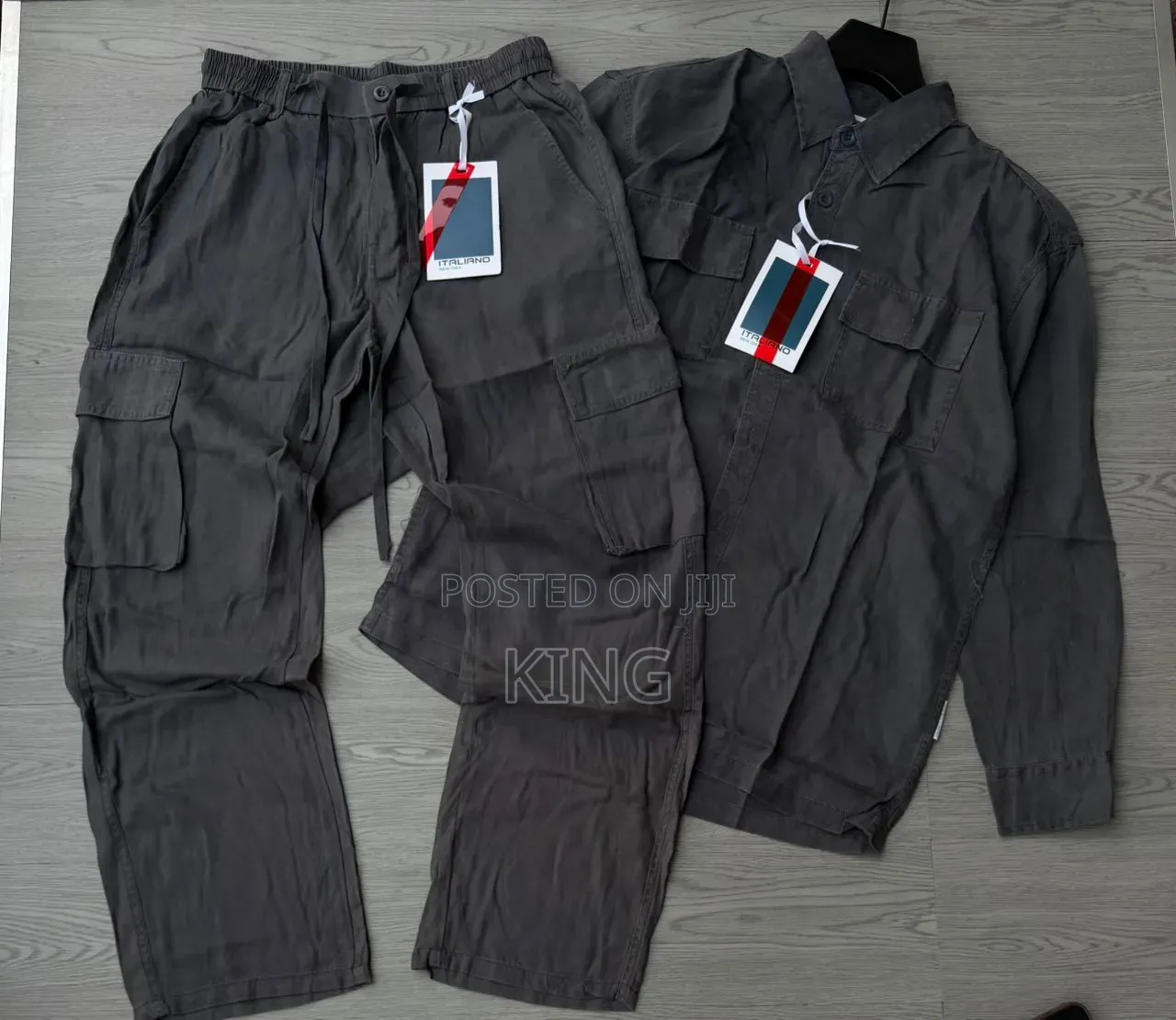 Safari Cargo Linen Set. Up and Down